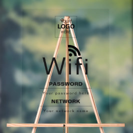 Benutzerdefiniertes Business-WiFi-Schild mit Ihrem Acrylschild