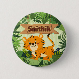 Benutzerdefiniertes Button-Abzeichen für Tiger-Des Button
