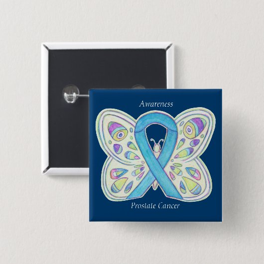 Benutzerdefiniertes Button für das blaue Bewusstse (Vorne & Hinten)