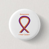 Benutzerdefiniertes Button für Orange & Orchid (Vorderseite)