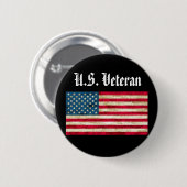 Benutzerdefiniertes Button USA Veteran Hat Button  (Vorne & Hinten)