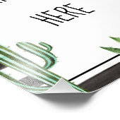 Benutzerdefiniertes Cactus Fiesta Geburtstagsparte Fotodruck (Ecke)