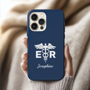 Benutzerdefiniertes Caduceus-Notaufnahme-Geschenk iPhone 15 Pro Hülle
