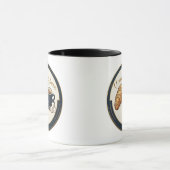 Benutzerdefiniertes Cafe Croissant Logo Tasse (Zentrum)