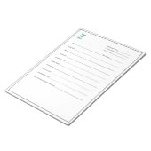 Benutzerdefiniertes Cake Decorator-Logo Notizblock (angewinkelt)