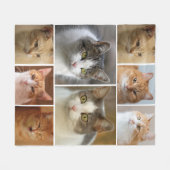 Benutzerdefiniertes Cat 8 Foto Personalisiert Fleecedecke (Vorderseite (Horizontal))