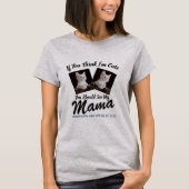 Benutzerdefiniertes Cat-Foto, Cat Mama-Mama T-Shirt (Vorderseite)