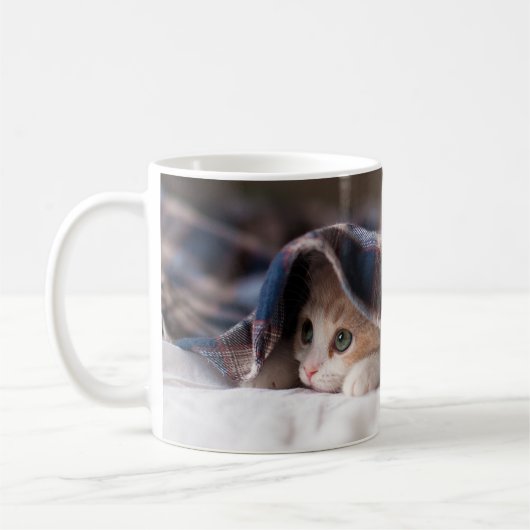 Benutzerdefiniertes Cat-Foto Kaffeetasse (Links)