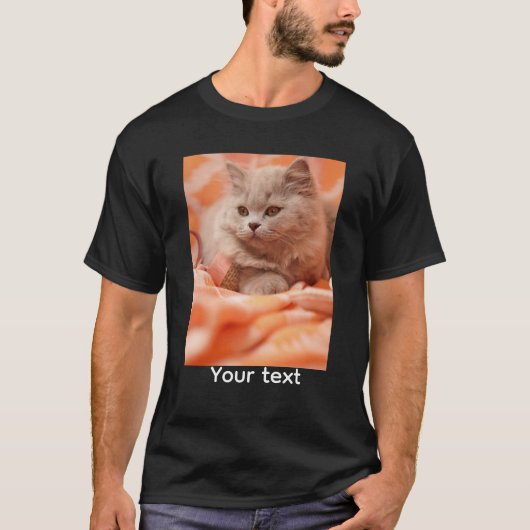 Benutzerdefiniertes Cat-Foto-Shirt T-Shirt (Vorderseite)