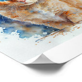 Benutzerdefiniertes Cat-Memorial-Portrait zur Erin Poster (Ecke)