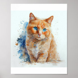 Benutzerdefiniertes Cat-Memorial-Portrait zur Erin Poster