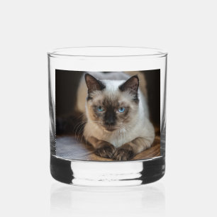 Benutzerdefiniertes Cat Pet-Foto Whiskyglas