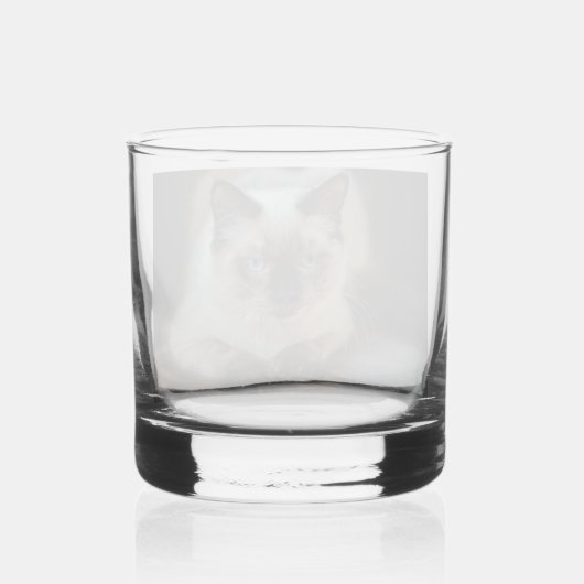 Benutzerdefiniertes Cat Pet-Foto Whiskyglas (Rückseite)