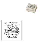 Benutzerdefiniertes Cat Sleeping-Buchzeichen Gummistempel (Stempel)