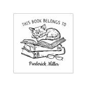 Benutzerdefiniertes Cat Sleeping-Buchzeichen Gummistempel (Prägung)