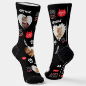 Benutzerdefiniertes Cat Socks-Foto für Heimtierlie Socken (Gewinkelt)