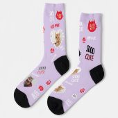 Benutzerdefiniertes Cat Socks-Foto für Heimtierlie Socken (Linkes Detail)