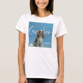 Benutzerdefiniertes Cavalier King Charles Spaniel T-Shirt (Vorderseite)