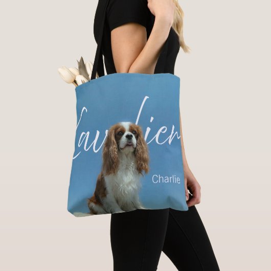 Benutzerdefiniertes Cavalier King Charles Spaniel- Tasche (Von Nahem)