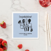 Benutzerdefiniertes Chef-Kochutensil-Kochschule  Serviette (Beispiel)
