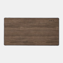 Benutzerdefiniertes Chic Modern Retro Dunkelbraun  Schreibtischunterlage