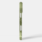 Benutzerdefiniertes Chic Olive Green Silver Glitze Case-Mate iPhone Hülle (Rückseite / Rechts)