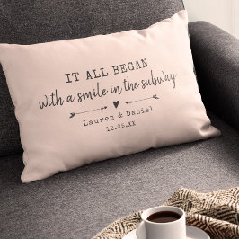 Benutzerdefiniertes Chic Pink, wo alles begann Val Lendenkissen