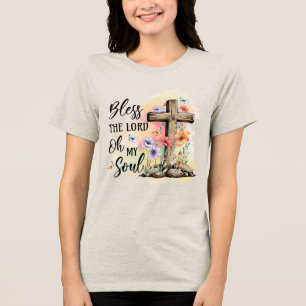 Benutzerdefiniertes Christentum Jesus Glaube Freud Tri-Blend Shirt