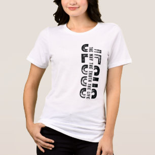 Benutzerdefiniertes Christentum Jesus Glaube Tri-Blend Shirt