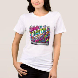 Benutzerdefiniertes Christentum Jesus Glaube Tri-Blend Shirt