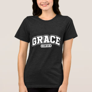 Benutzerdefiniertes Christentum Jesus Glaube Tri-Blend Shirt
