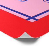 Benutzerdefiniertes Circus Ticket - Familienzulass Poster (Ecke)