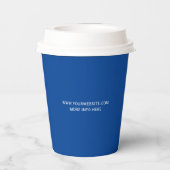 Benutzerdefiniertes Cobalt Blue-Business-Logo Pappbecher (Rückseite)