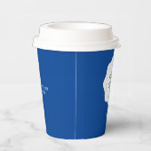 Benutzerdefiniertes Cobalt Blue-Business-Logo Pappbecher (Rechts)