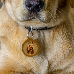 Benutzerdefiniertes Cocker Spaniel-Foto   Personal Haustiermarke