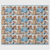 Benutzerdefiniertes Collage 8-Foto - Benutzerdefin Geschenkpapier (Flach)