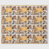 Benutzerdefiniertes Collage 8-Foto - Benutzerdefin Geschenkpapier (Flach)