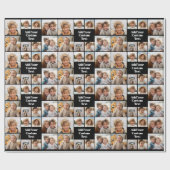 Benutzerdefiniertes Collage 8-Foto - Benutzerdefin Geschenkpapier (Flach)