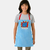 Benutzerdefiniertes Comic Book Pop Art Stripes Mus Schürze (Insitu)