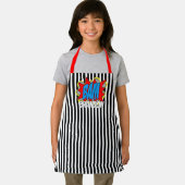 Benutzerdefiniertes Comic Book Pop Art Stripes Mus Schürze (Insitu)