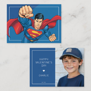Benutzerdefiniertes Comic-Style Superman-Foto zum Mitteilungskarte