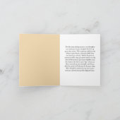 Benutzerdefiniertes Condolence Message Card für de Dankeskarte (Innenseite)