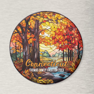 Benutzerdefiniertes Connecticut Urlaubs-Souvenir  Magnet
