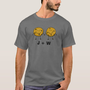 Benutzerdefiniertes Cookie-Paar - Ihre Initialen o T-Shirt