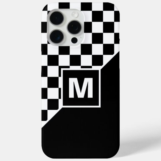 Benutzerdefiniertes Cooles Schwarz-Weiß-Markierung Case-Mate iPhone Hülle (Rückseite)