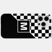 Benutzerdefiniertes Cooles Schwarz-Weiß-Markierung Case-Mate iPhone Hülle (Rückseite (Horizontal))