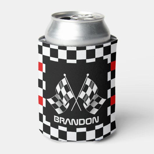 Benutzerdefiniertes Cooles Schwarz-Weiß-Markierung Dosenkühler (Kanne Vorderseite)