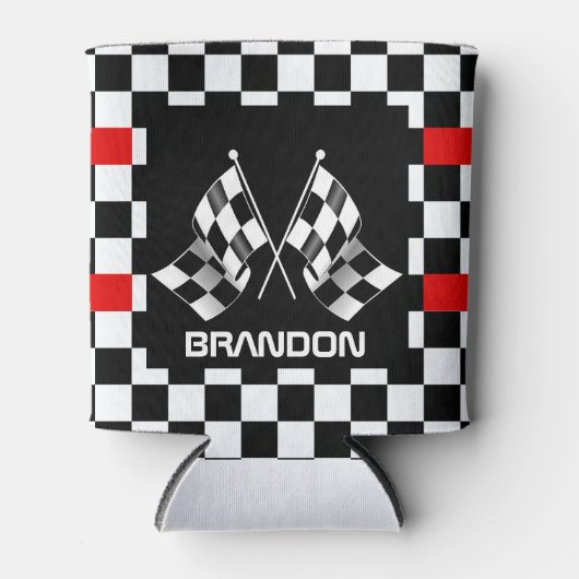 Benutzerdefiniertes Cooles Schwarz-Weiß-Markierung Dosenkühler (Vorderseite)