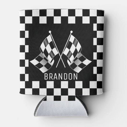 Benutzerdefiniertes Cooles Schwarz-Weiß-Markierung Dosenkühler (Vorderseite)