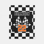 Benutzerdefiniertes Cooles Schwarz-Weiß-Markierung Fleecedecke (Vorderseite)